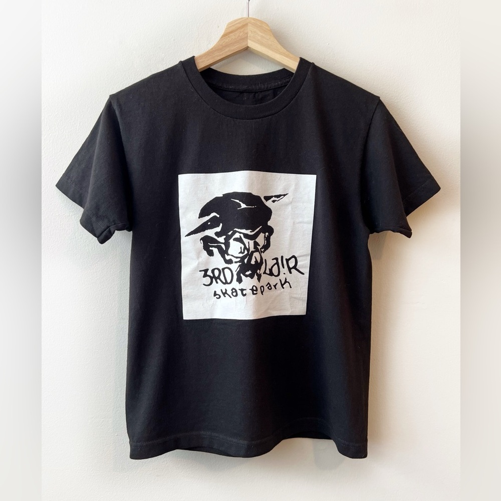 3rd Lair Skatepark black graphic t-shirt skateboard Minneapolis MN kids Small